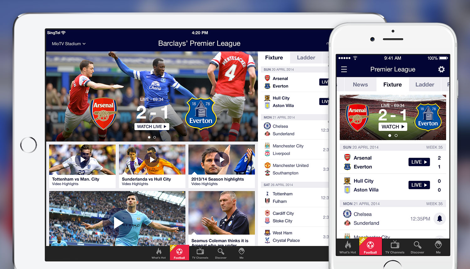 Singtel TV – BPL Sports Portal Concept