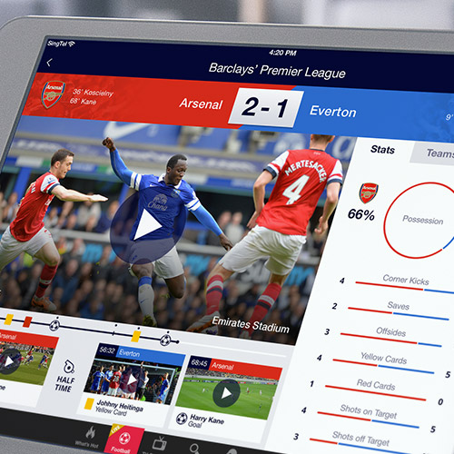 Singtel TV – BPL Sports Portal Concept