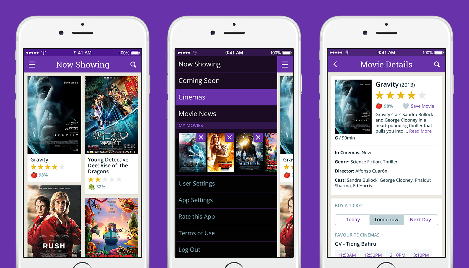 inSing.com Movies App