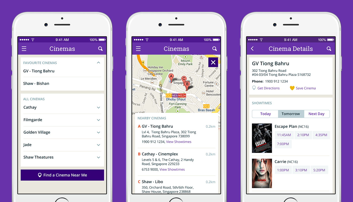inSing.com Movies App