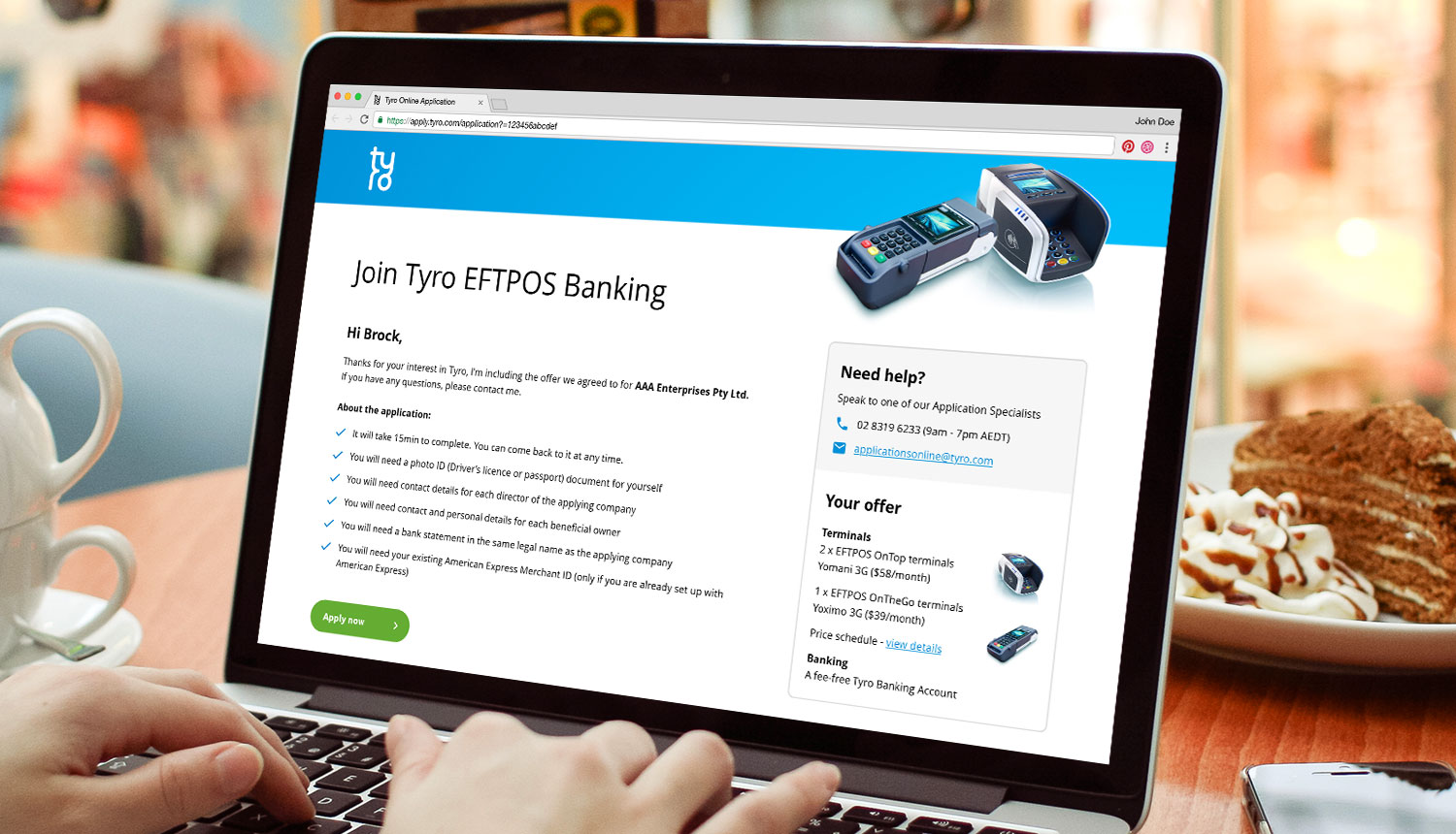 Tyro Online Application