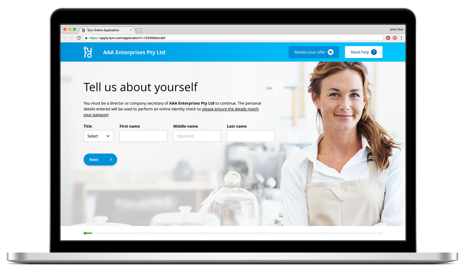 Tyro Online Application